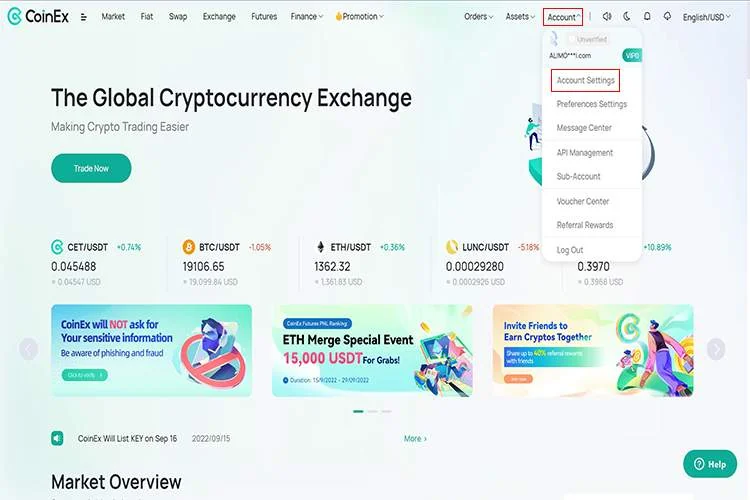 آموزش پلتفرم تبادل کوینکس مراحل عضویت در صرافی کوینکس